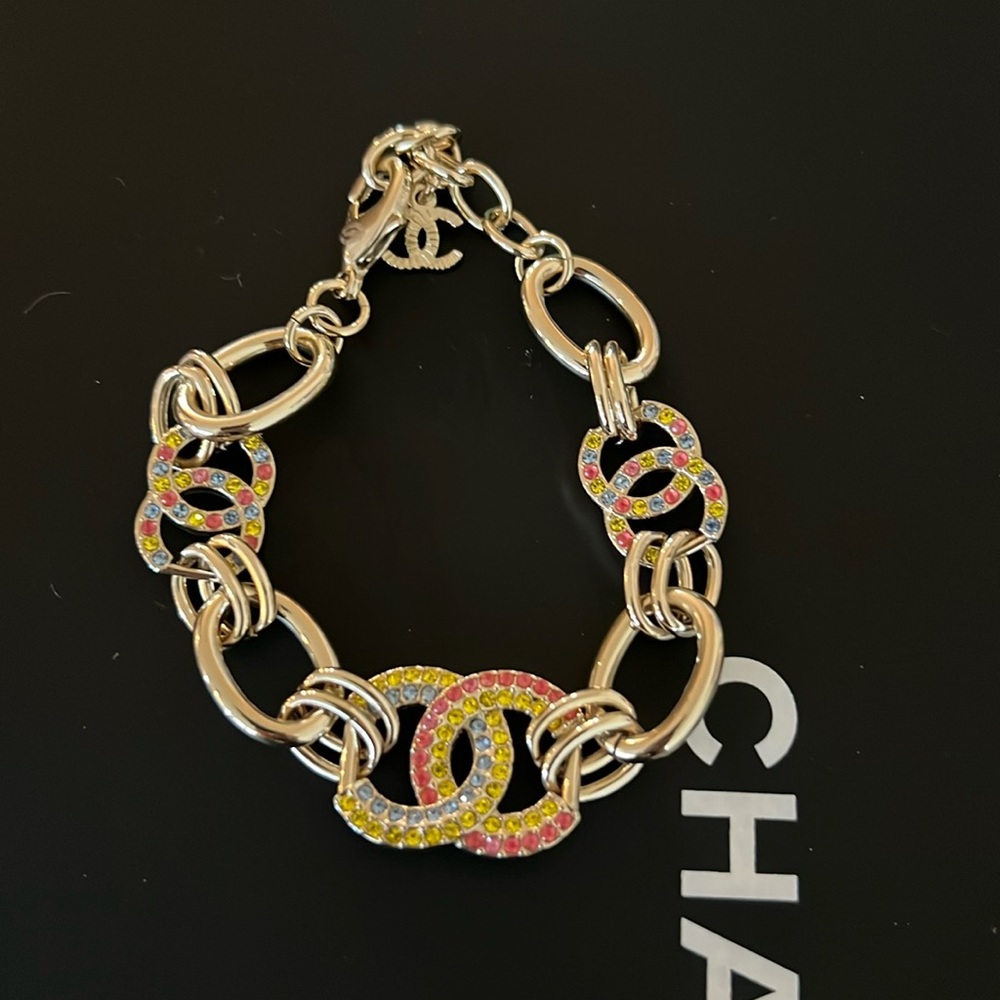 Chanel cc logo bracelet